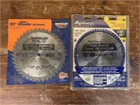 Pair of New 10" Saw Blades