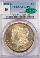 $1 1896-S PCGS MS66 PL CAC CORONET COLLECTION