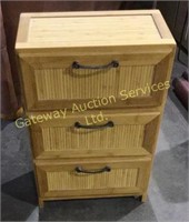 Bamboo Cabinet with 3 Drawers