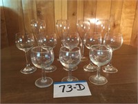 Various Champagne/Wine Glasses