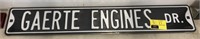 Gaerte Engines Drive street sign