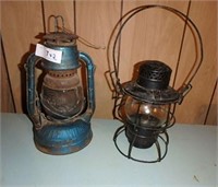Two lanterns- Hiram L. Piper Co. & Dietz Dietz