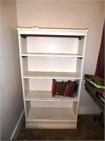 White 6-piece stacking bookcase