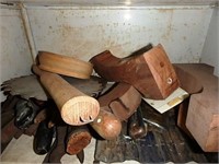Assortment of tools- saw blades, etc.