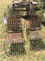 SET OF METAL CHAIRS