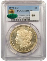 $1 1891-CC PCGS MS68PL CAC EX ELIASBERG