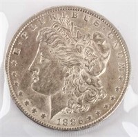Coin 1886-O Morgan Silver Dollar CH BU