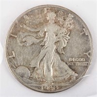 Coin 1938-D Walking Liberty Half-Dollar CH