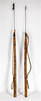 Two Reproduction Hard-Darted Whaling Harpoons