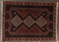 Persian Afshari rug, approx. 4.5 x 5.11