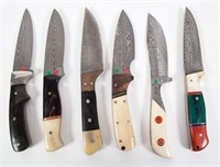 6 Custom "Buck" Style Knives