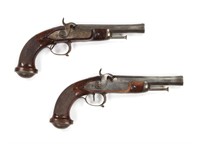 Pair of French percussion pistols, Roguet