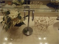 Decorative Items and Towel Rack
