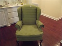 Green Wing Back Chair