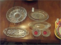 Assorted Crystal Dishes
