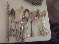 Assorted Silver Plate and Alluminum Serving Lot