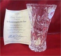 Lenox fine crystal small vase made in Czech