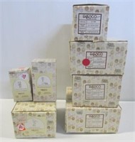 (7) Early Precious Moments figurines with boxes: