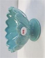 Vintage mid century turquoise colored pottery
