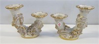 Pair of vintage Royal Haeger double candlesticks.