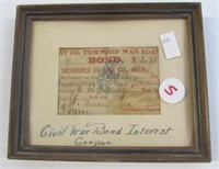 February 1869 Civil War bond interest coupon