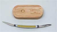 "Camillus" Yello-Jacket Knife with Wood Case