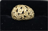 14K Gold Flower Ring - Size 6