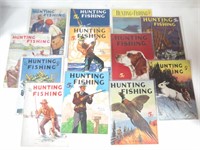(12) "Hunting & Fishing" Magazines from the 1930's