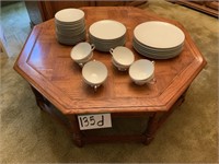 Serving plates, saucers, snack, and tea cups