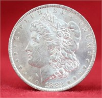 1883 - O Morgan Silver Dollar Coin BU