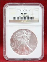 2007 Eagle Early Releases Silver Dollar  NGC MS 70