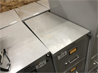 2 - Three Drawer Filing Cabinets