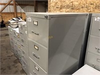 2 - Five Drawer Filing Cabinets