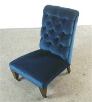 Antique Upholstered Chair On Wheels