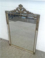 Art Deco Carved Wood Frame Gold Gilt Mirror