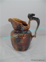 Made in England Wood Pottery Horse Head Pitcher