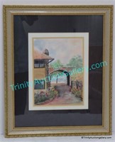 Jeanne Heise Watercolor Painting Signed & Framed
