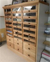 Large multi-drawer wooden cabinet