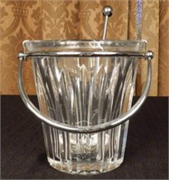 BACCARAT crystal ice bucket and scoop