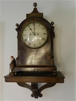 George III mahogany bracket clock