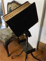 Victorian cast iron book stand