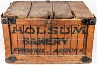 Vintage Wooden Bread Bakery Box / Crate