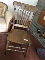 Press Carved Vintage Side Chair