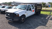 2006 Ford F350 Super Duty Flatbed Truck,