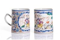 CHINESE EXPORT FAMILLE ROSE PORCELAIN MUG