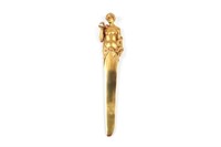 FRENCH ART NOUVEAU ORMOLU FIGURAL LETTER OPENER