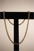 24.5" 10k YG Cable Chain Necklace