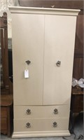 Cream Two-Door Cabinet by Bernhardt