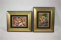 Dorit Levi, Two Embellished Works on Board