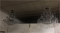 Pair, Substantial Crystal Chandeliers